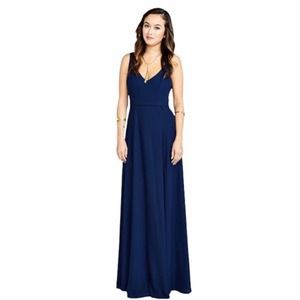 NEW Show Me Your Mumu Jenn Maxi Dress Rich Navy